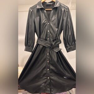 Karl Lagerfeld Black Midi Dress